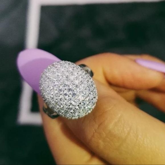Jewelry - NEW 925 SILVER DIAMOND ENGAGEMENT RING, CUTE RING, SHINY RING.